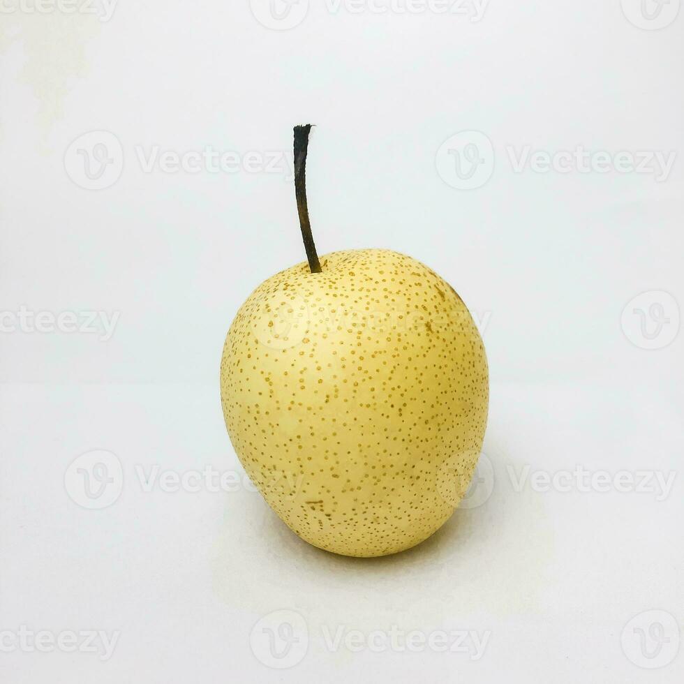 Pears on a white background photo