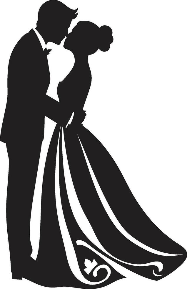 Vector Wedding Rings Exchange Illustrating LGBTQ Weddings in Vectors