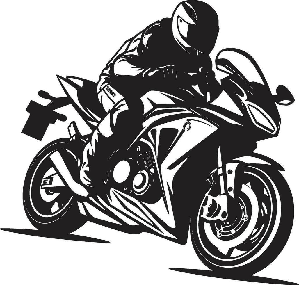 The Power of Speed Motorcycle Vector Artistry Vector Dreams of Motorbike Adventures