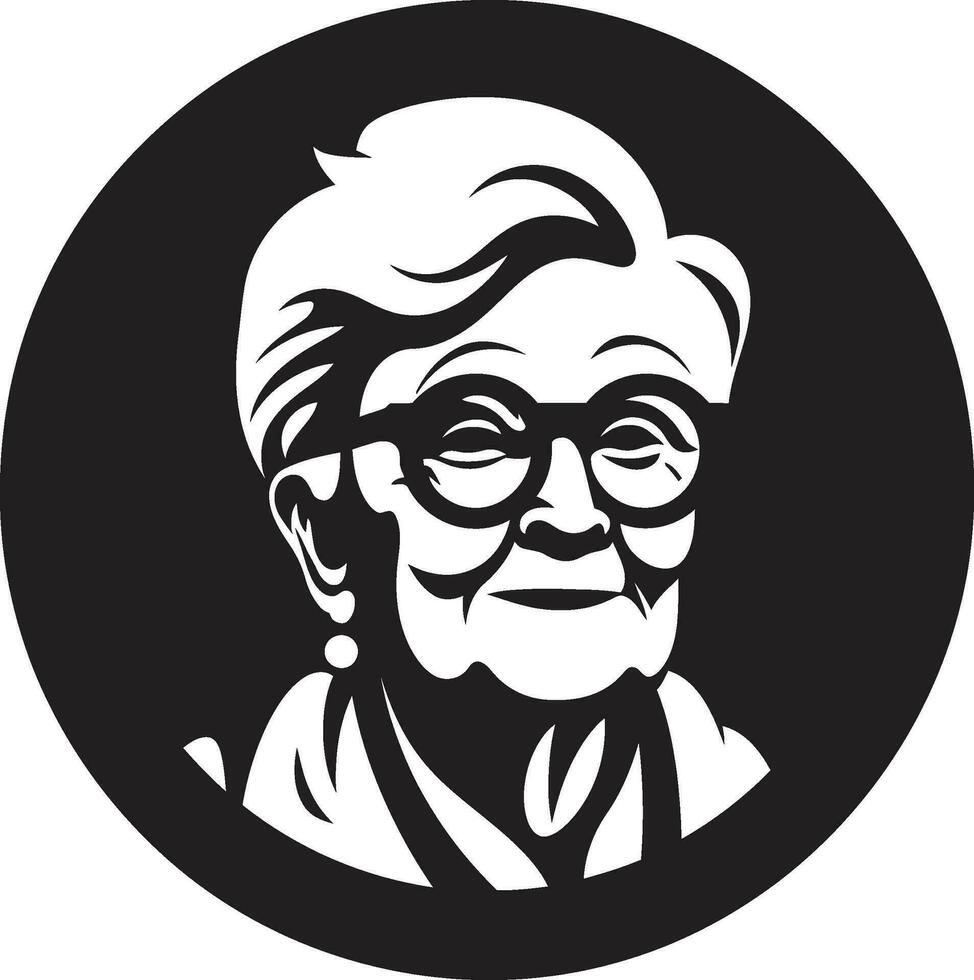Timeless Beauty in Vector Form Old Women Wise and Wonderful Old Women Vector Illustrations