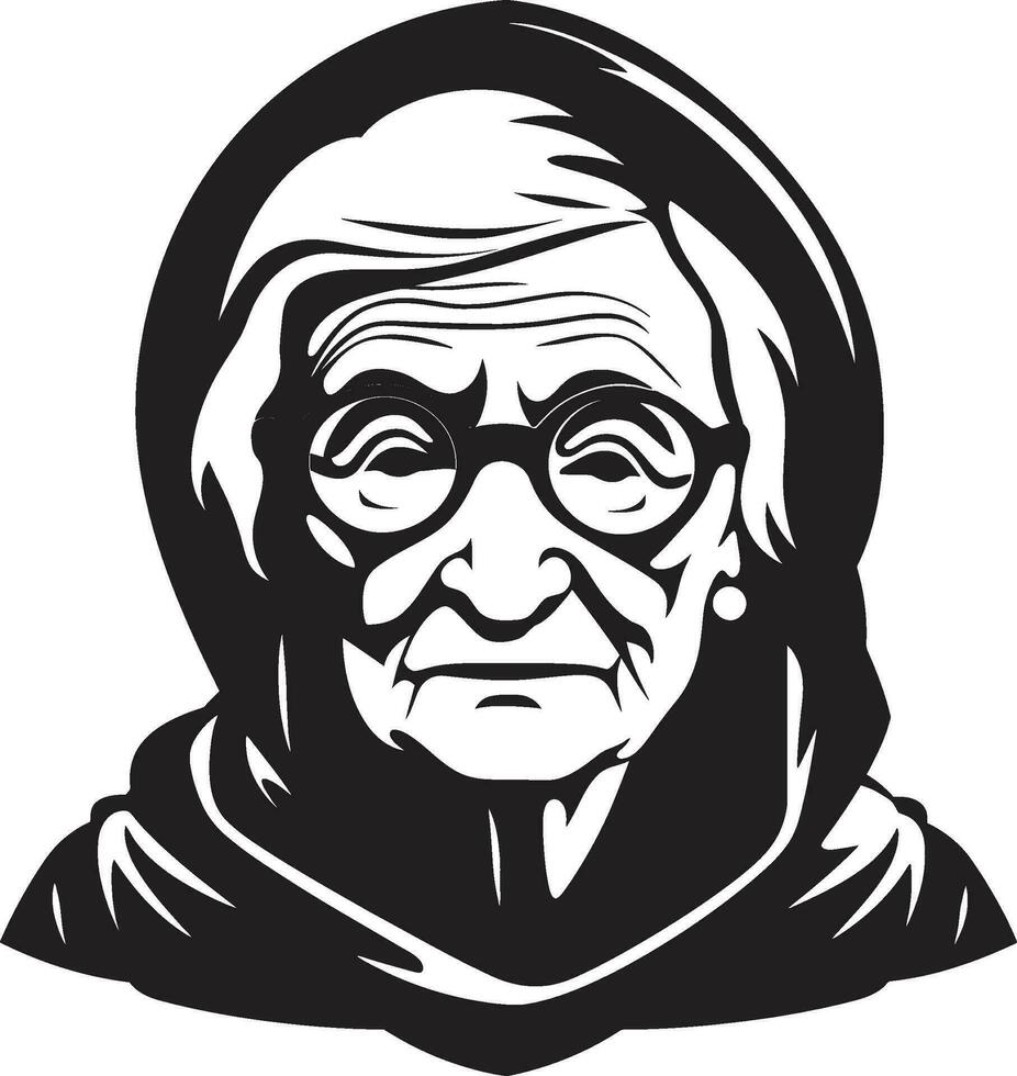 Old Womens Vector Expressions Women of Wisdom Old Age in Vector