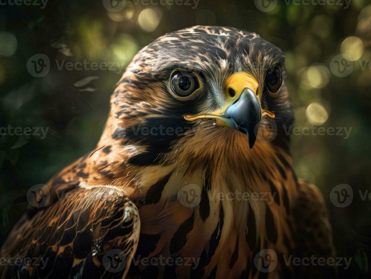 Falcon bird portrait AI Generated photo
