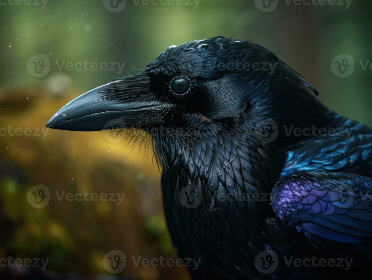 Rook bird portrait AI Generated photo