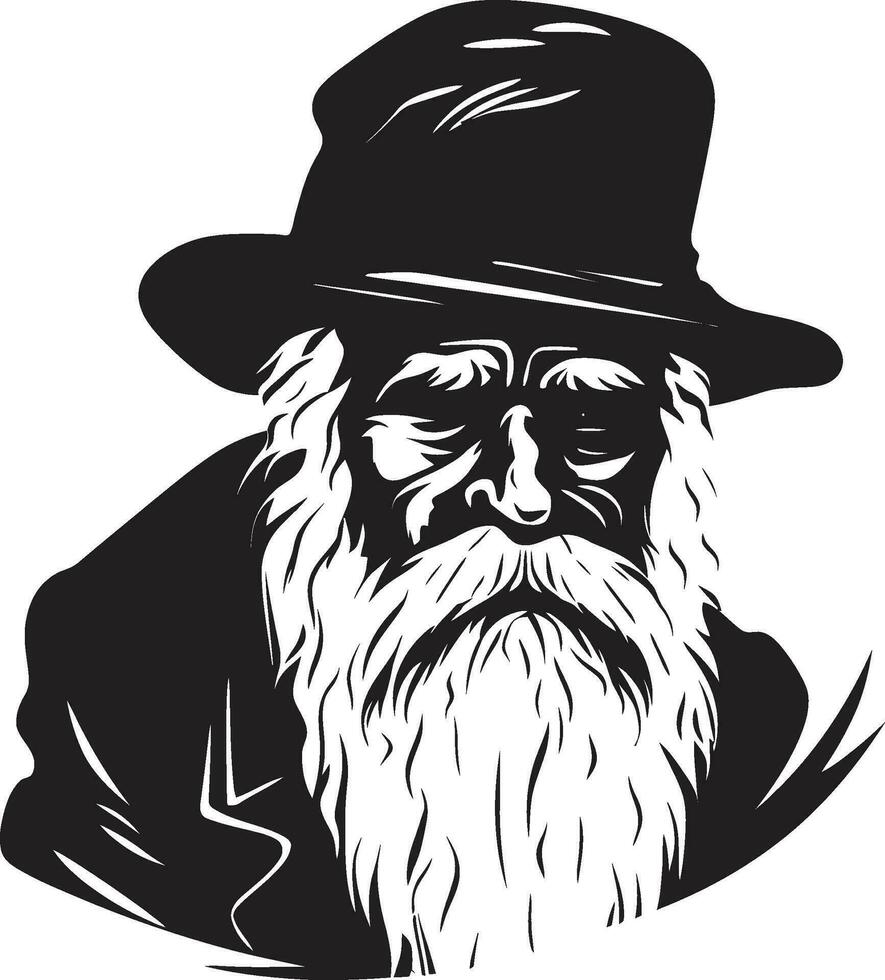 Ageing Man Character Design Timeless Old Man Illustration vector