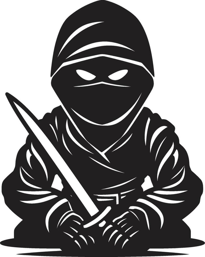 vector arte desenmascarando ninja leyendas ninja vectores el danza de precisión y gracia