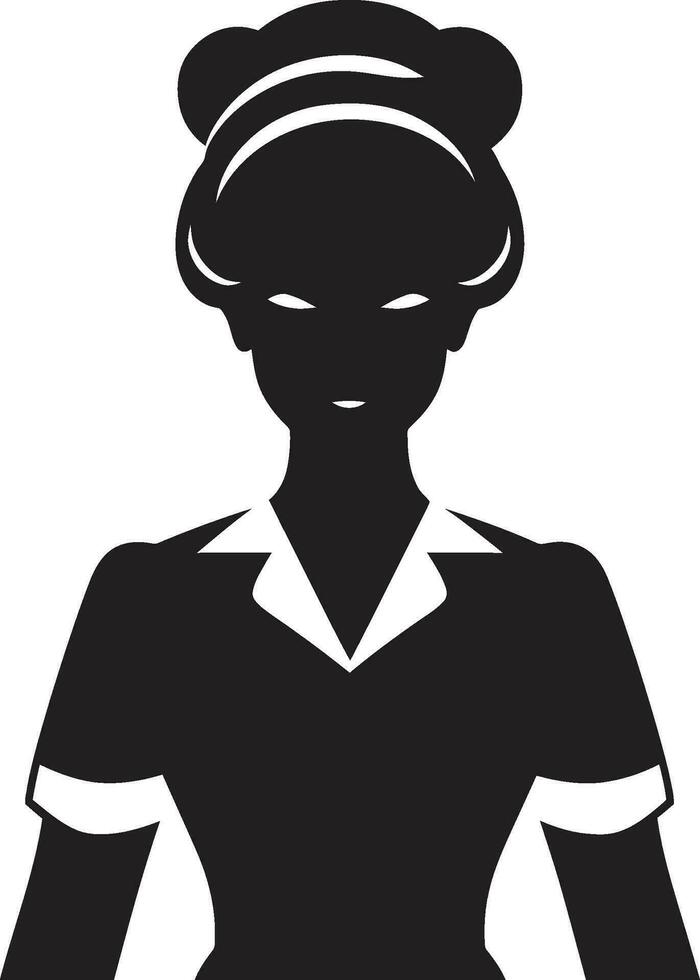 Nurse Characters Celebrating Compassion in Digital Pixels Vectorized Nurses Guardians of Well being in Design vector