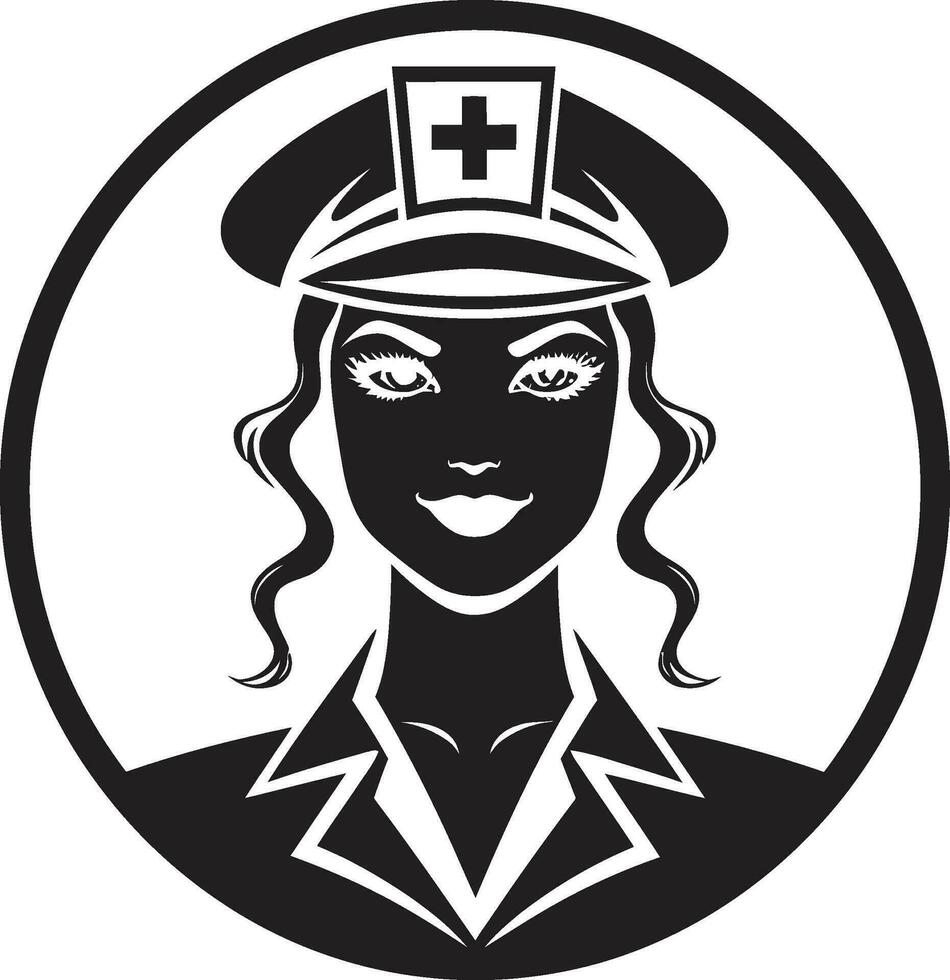 Nurse Icons The Spirit of Healthcare in Digital Art Nurse Vector Illustration Heroes in Art