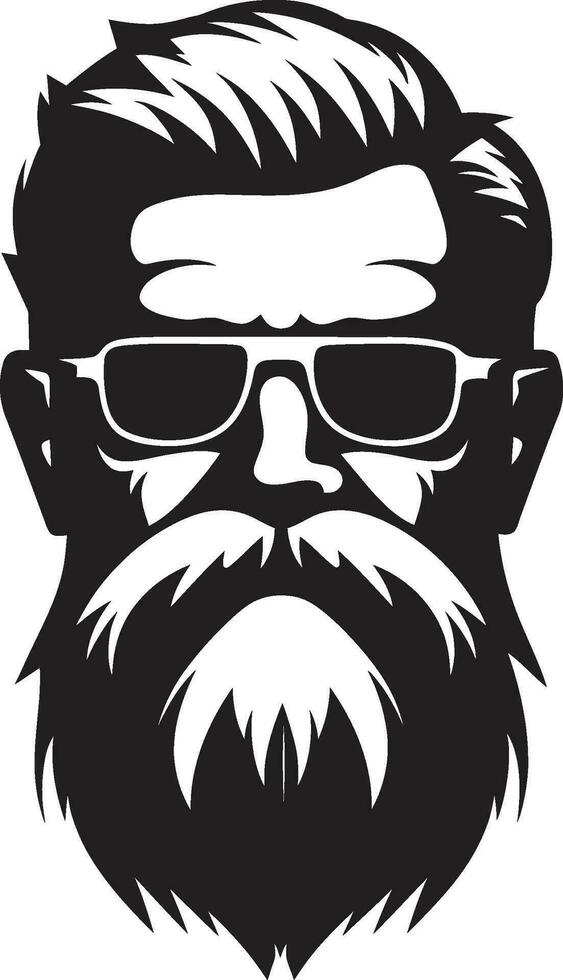 Vintage Old Man Character Antique Grandfather Illustration vector