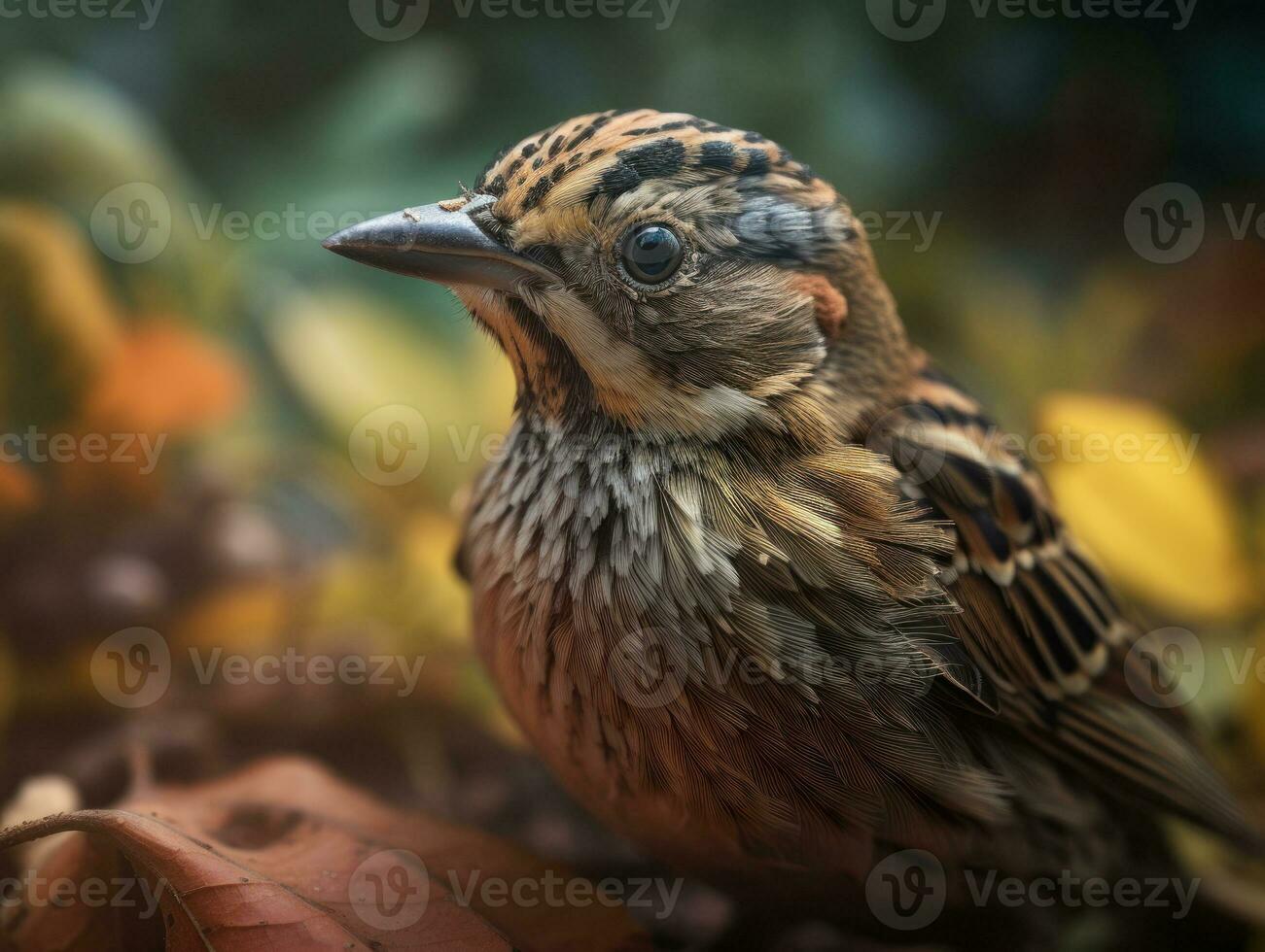 Lark bird portrait AI Generated photo