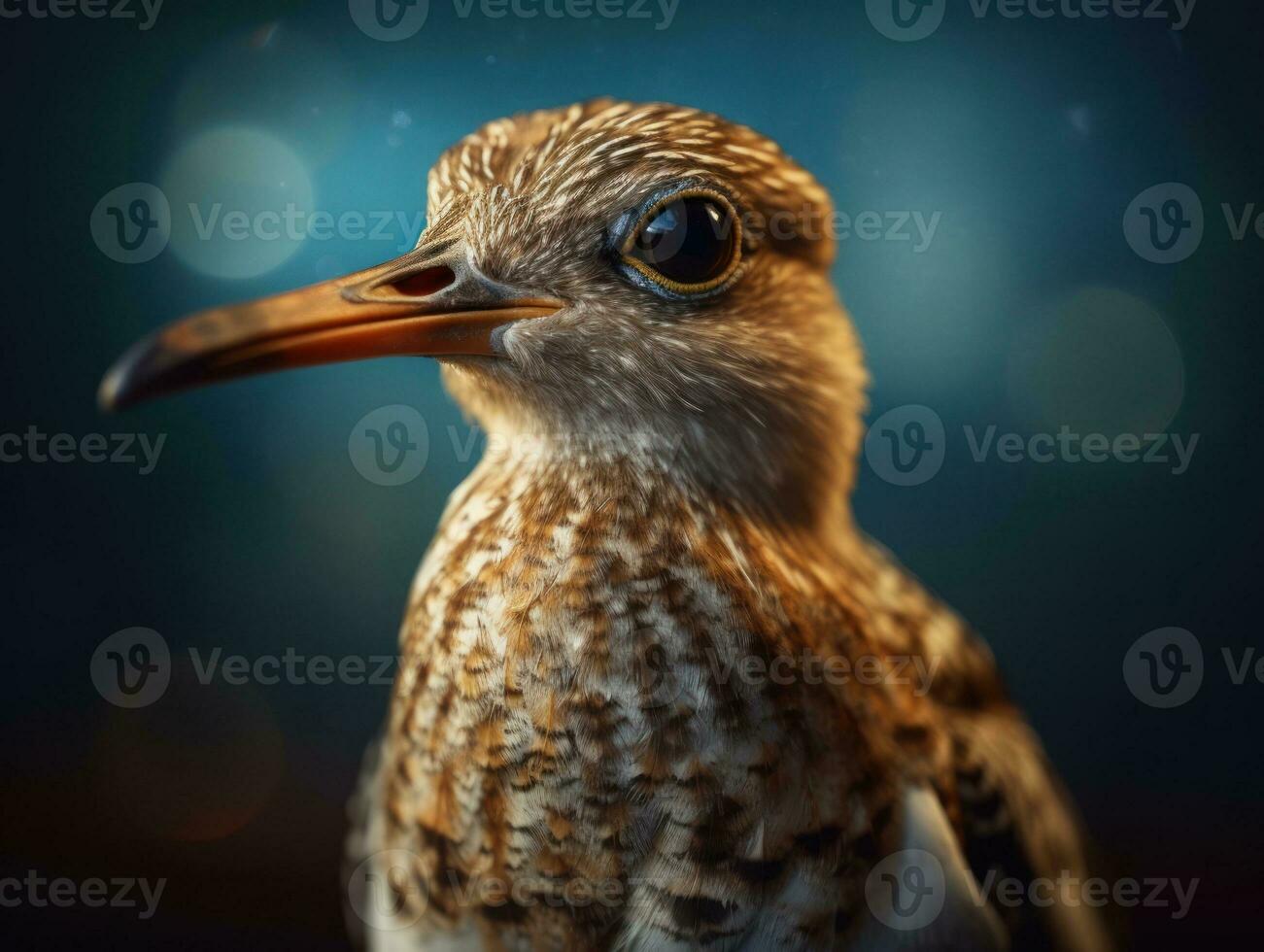 Sandpiper bird portrait AI Generated photo