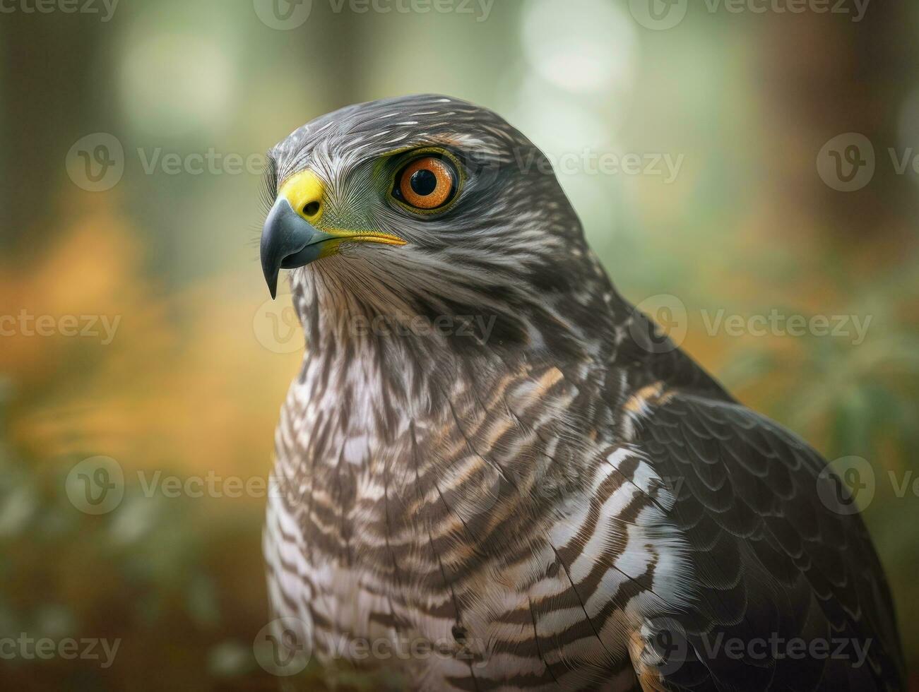 Goshawk bird portrait AI Generated photo