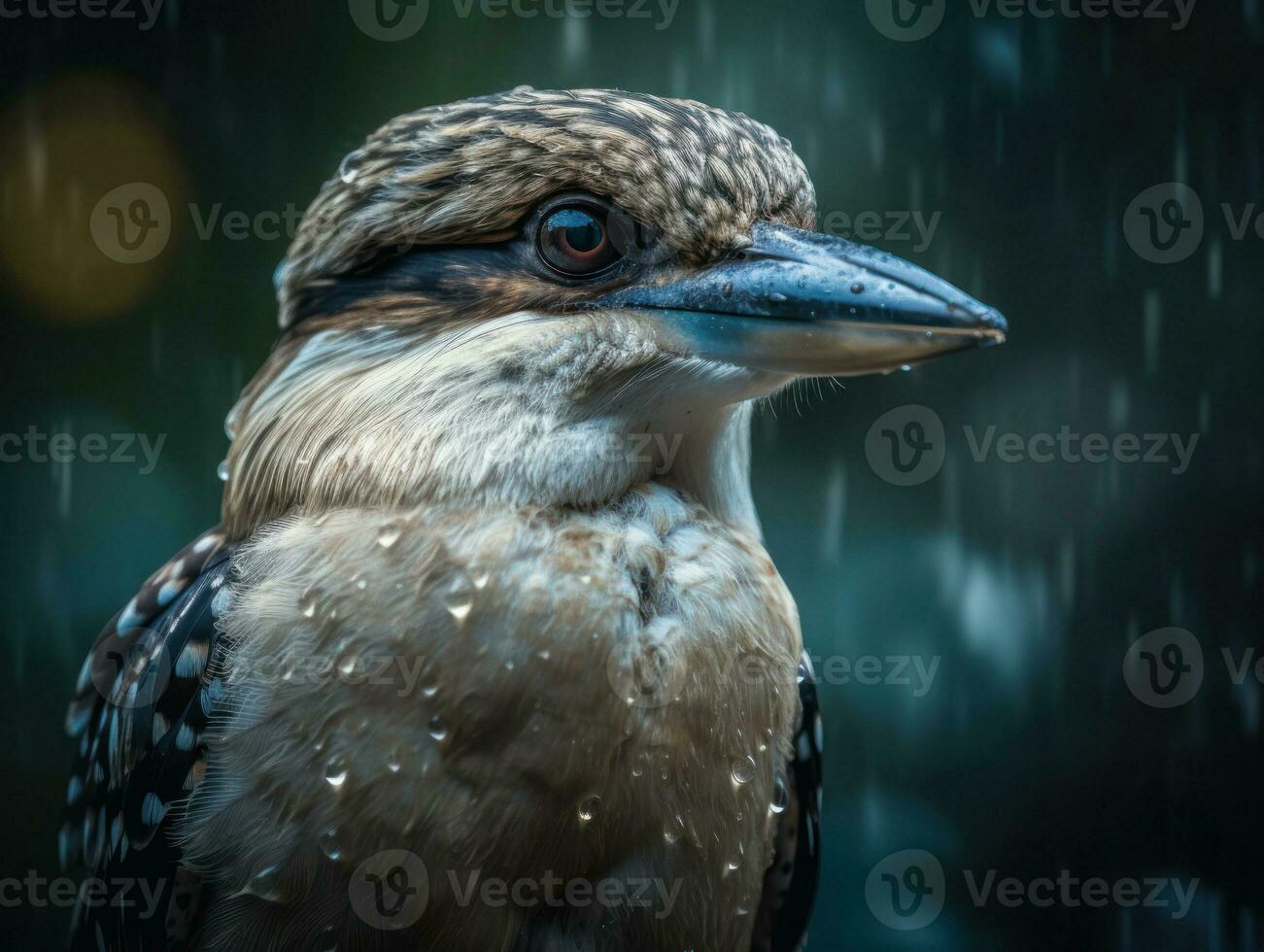 kookabura pájaro retrato ai generado foto