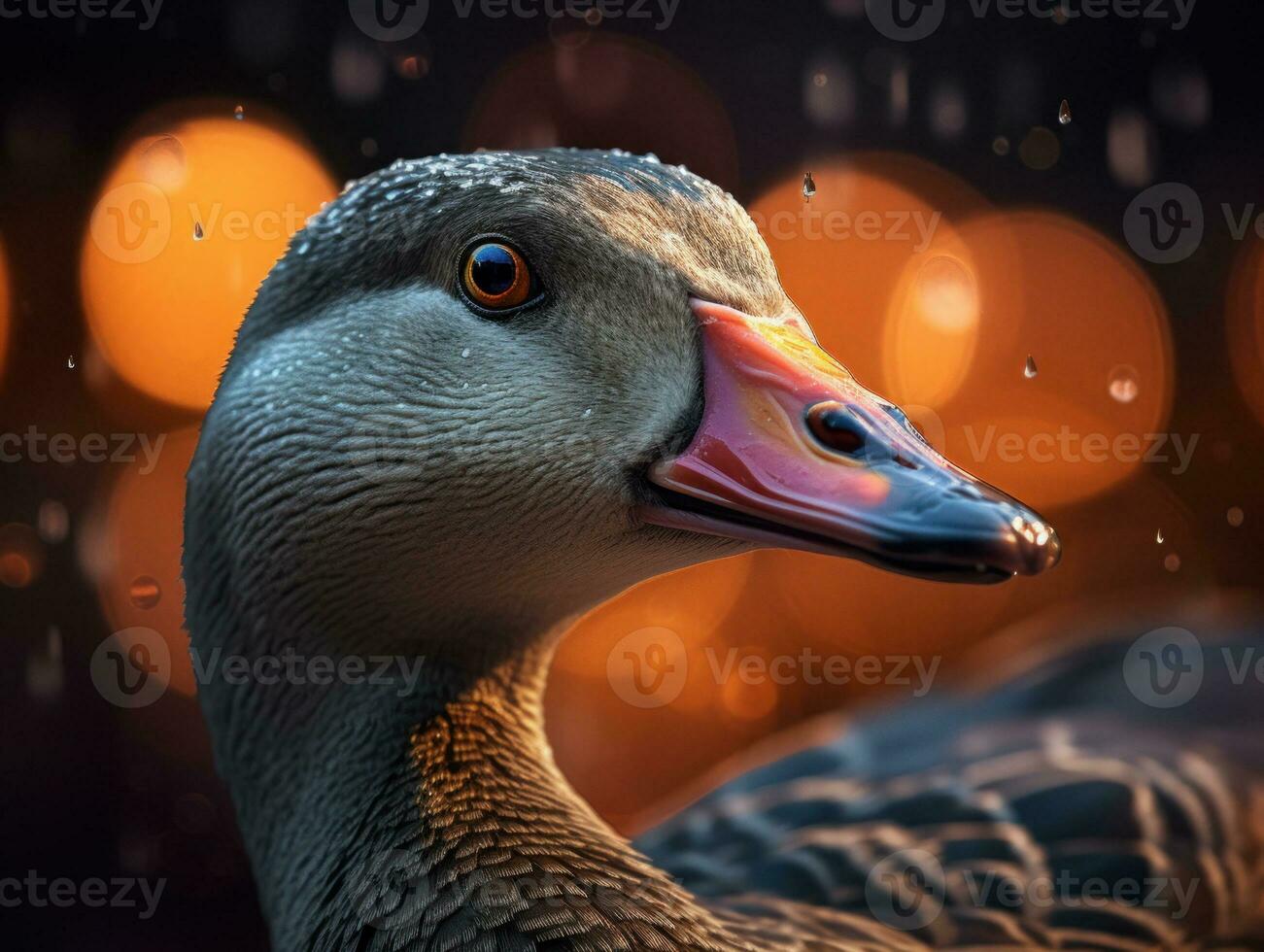 Goose bird portrait AI Generated photo