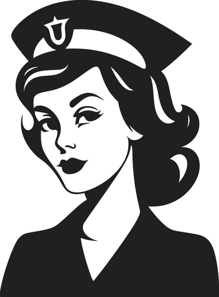 Illustrating the Frontline Nurse Vectors in Action Nurse Symbolism in Modern Graphic Art