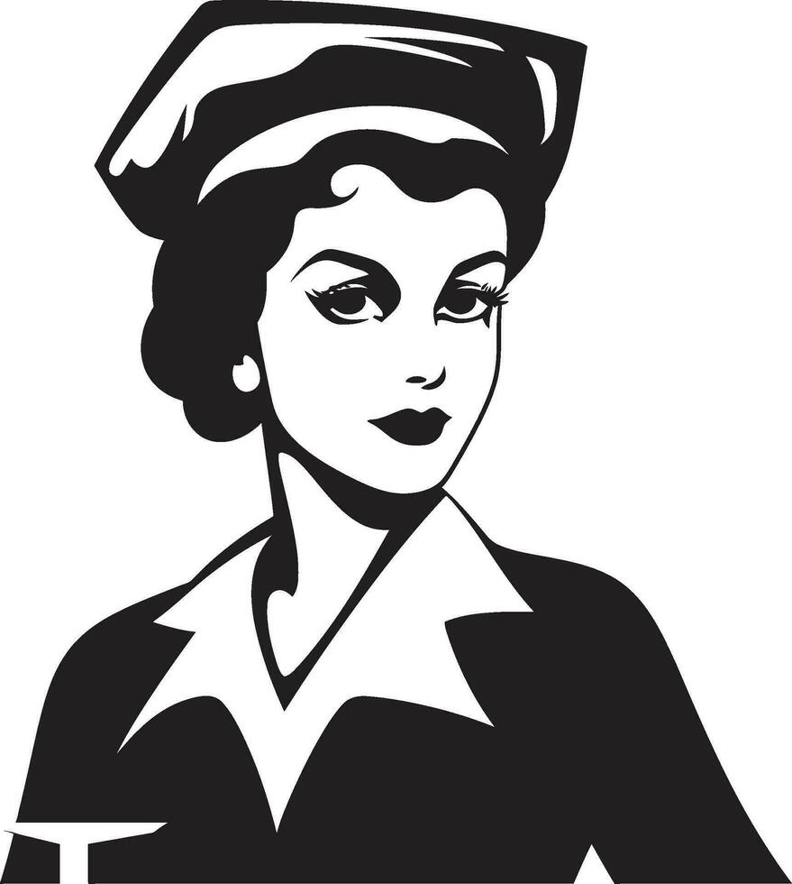 Nurse Vector Illustration Heroes in Art Nurse Vector Art Portraying Dedication in Design