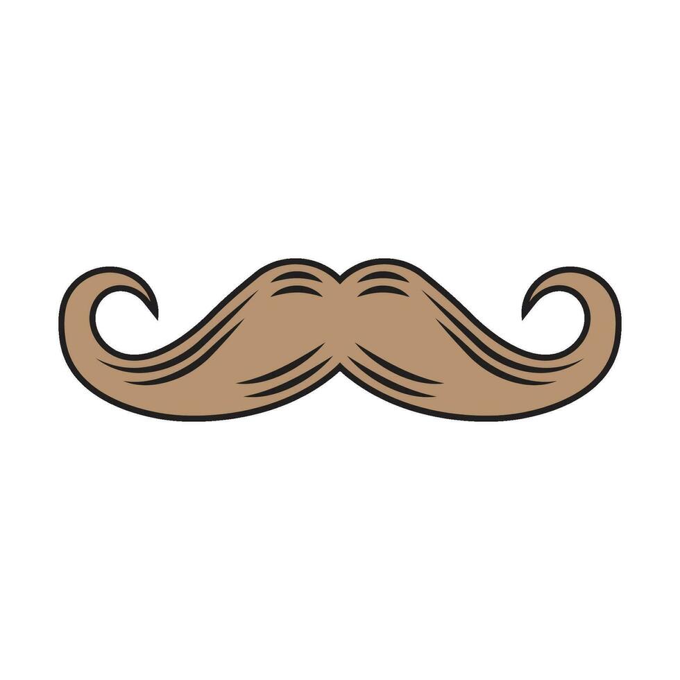 icono de vector de bigote