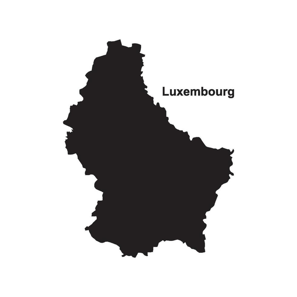 Luxembourg map icon vector