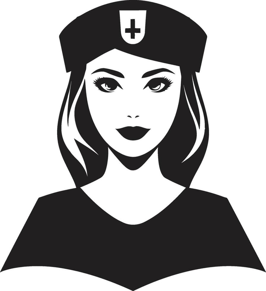 Nurse Vector Art Portraits of Compassion Vector Nurses Symbols of Strength and Kindness