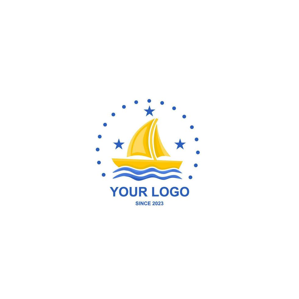 logo or icon for ship service vector