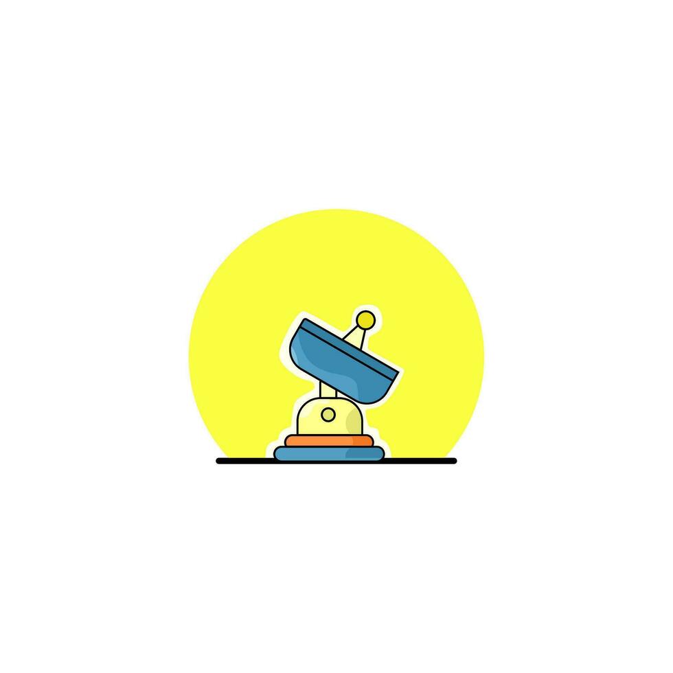 parabola or satellite logo vector