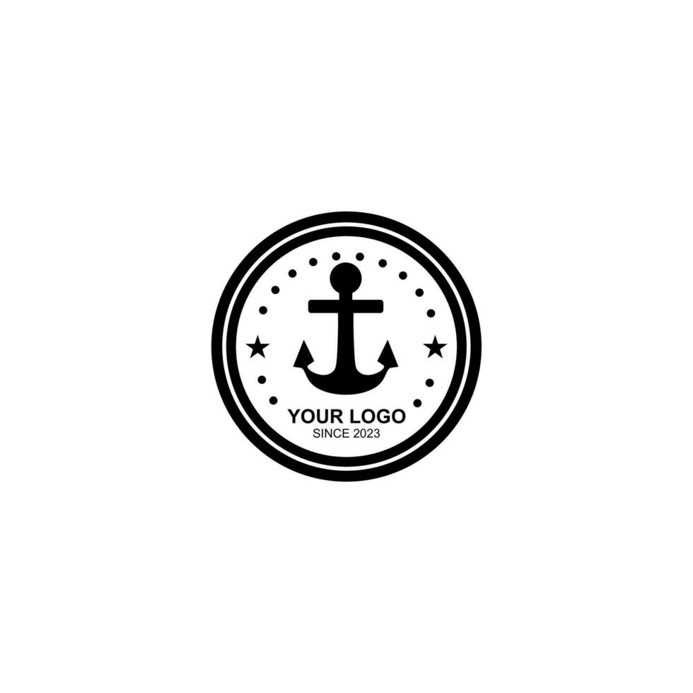 anchor logo or symbol vector