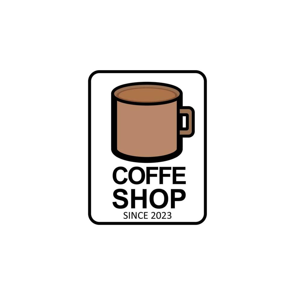 coffe shop logo vector