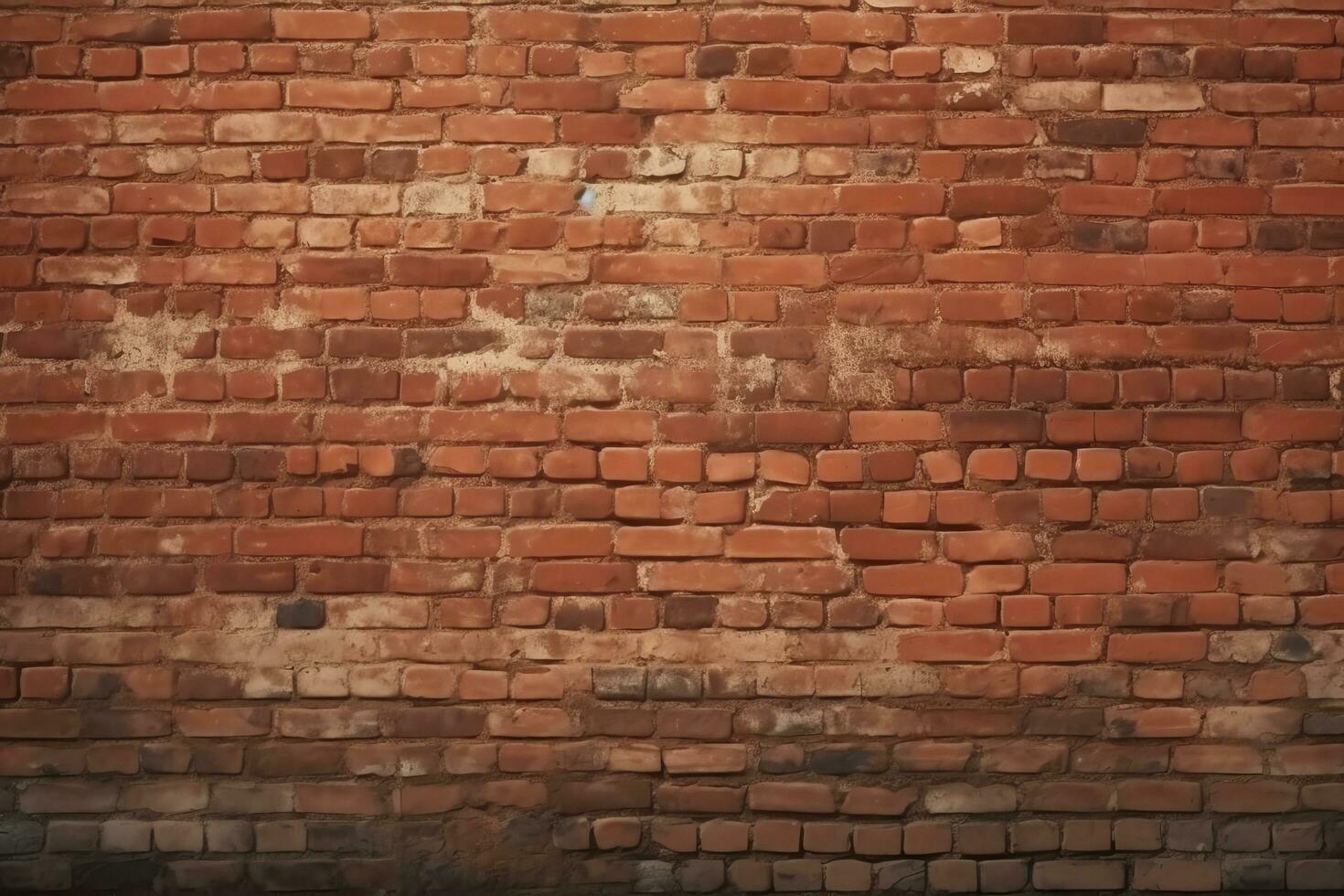 Vintage Red bricks texture, AI Generated photo