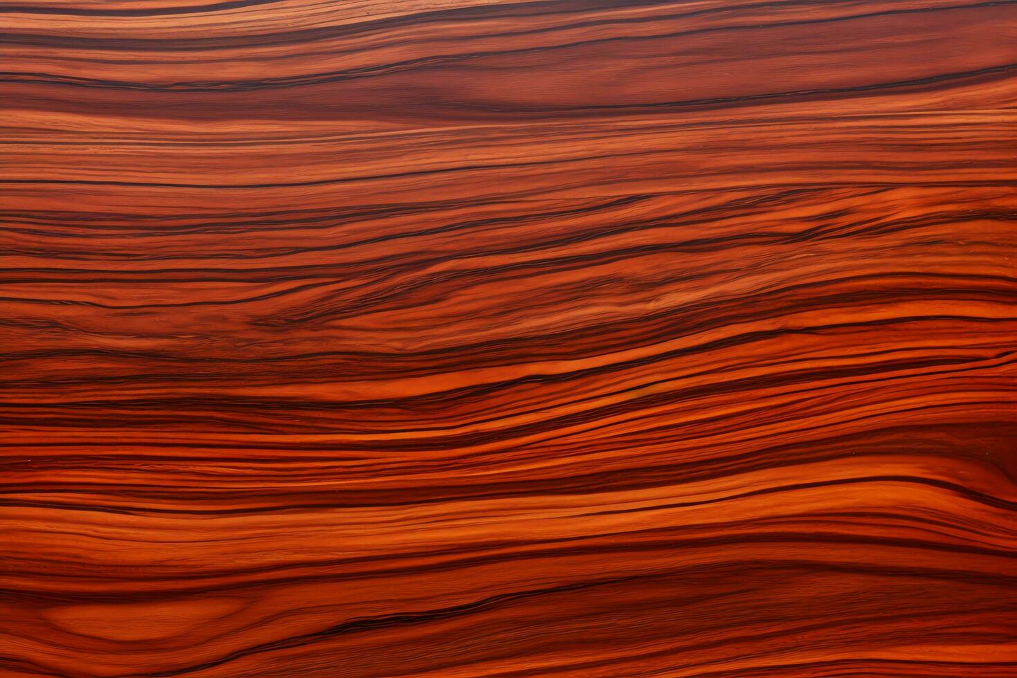 Cocobolo wood with its reddish brown color and striking grain wood texture, AI Generated photo