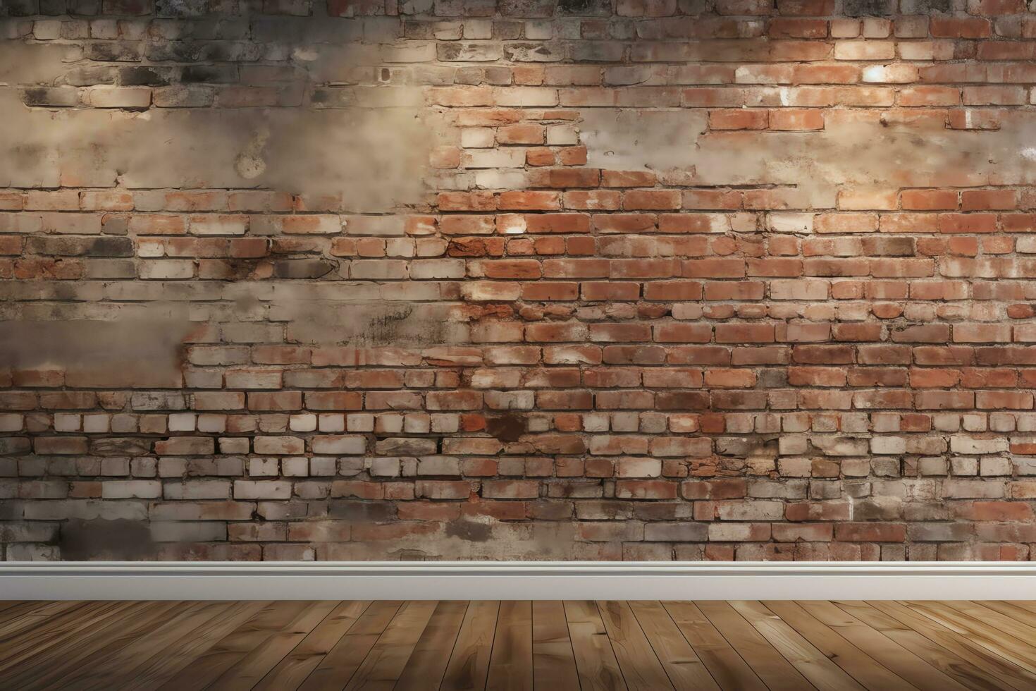 Urban Loft bricks texture, AI Generated photo