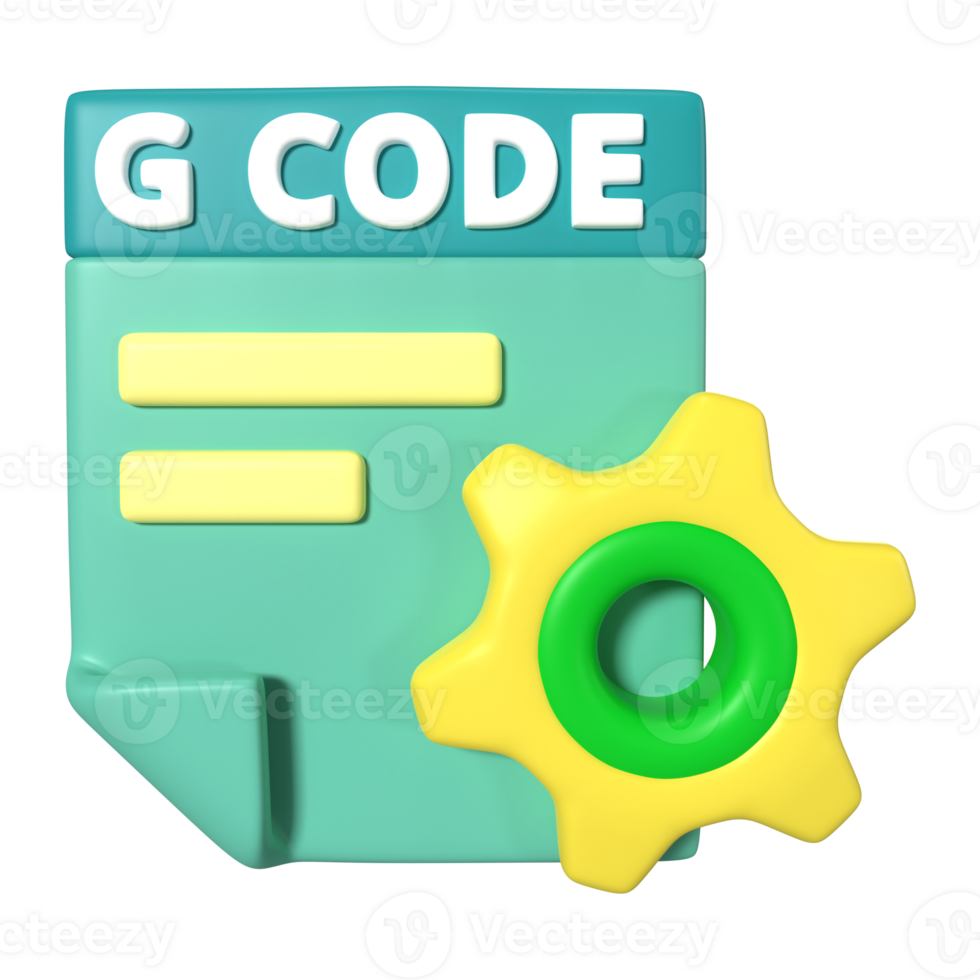 The illustration of G-code file format.