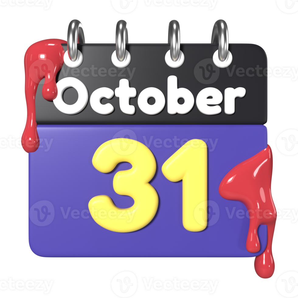 Calendar October 31 png