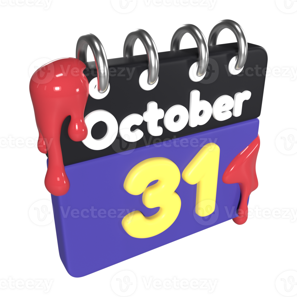 Calendar October 31 34093877 PNG
