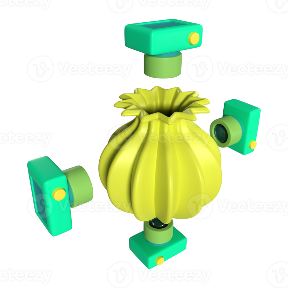 Photogrammetry 3D Illustration Icon png