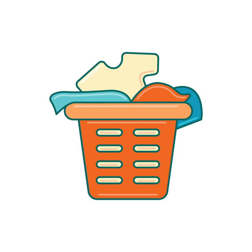 Dirty clothes basket logo graphic illustration 34093947 Vector Art at Vecteezy