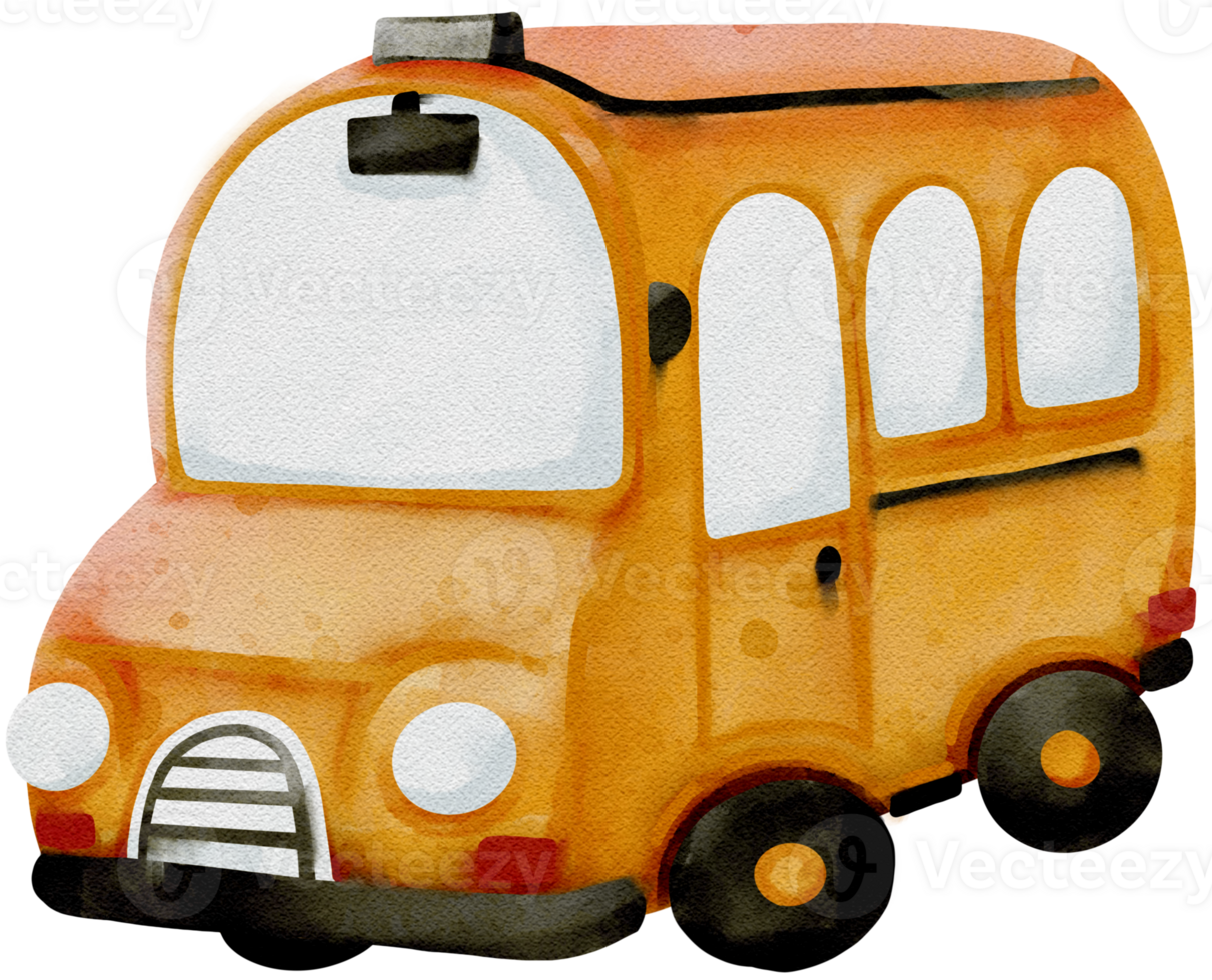 School bus Cartoon cute bus yellows png