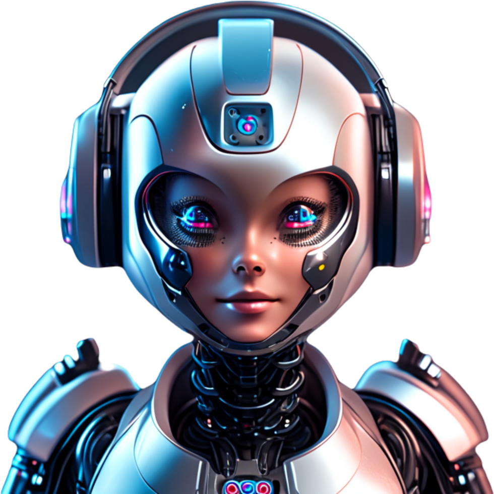 Robot chatbot.AI Generated png