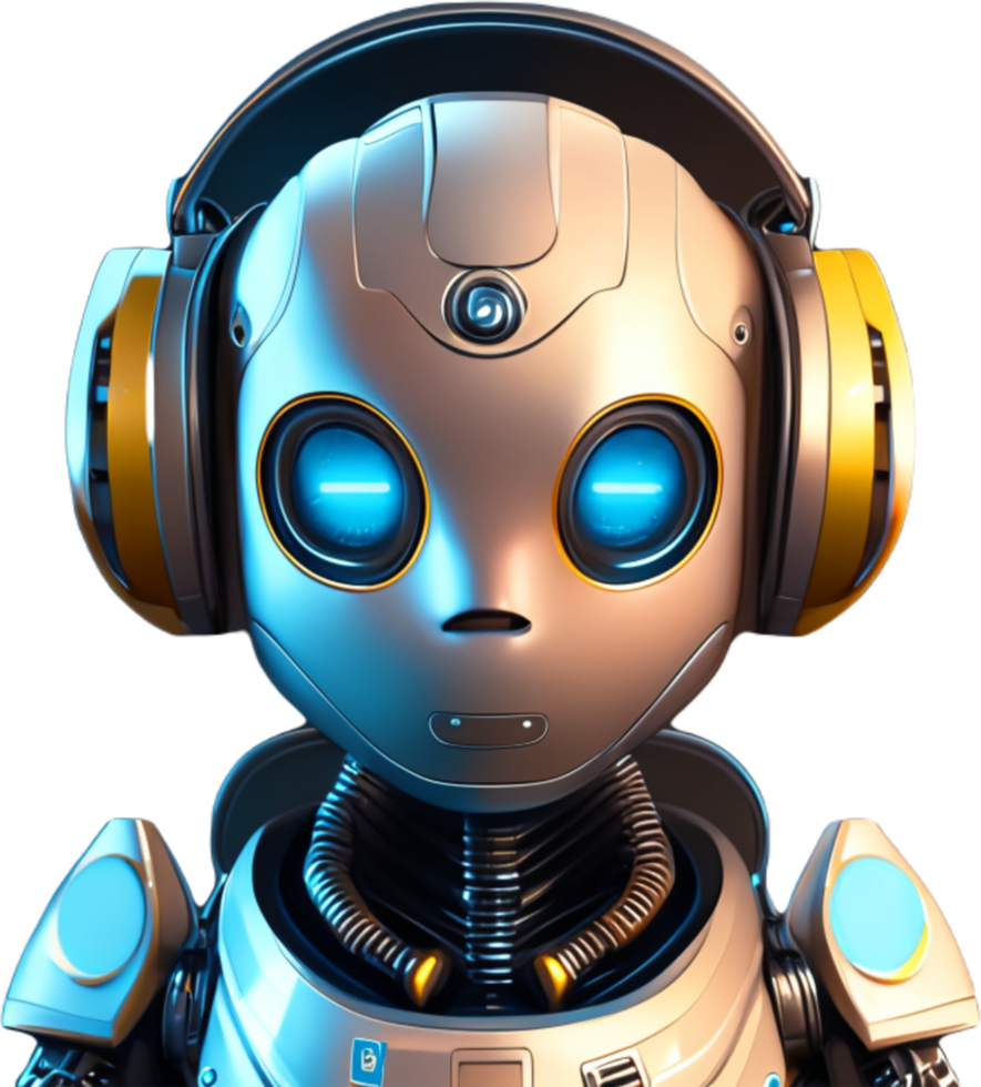 Robot chatbot.AI Generated png