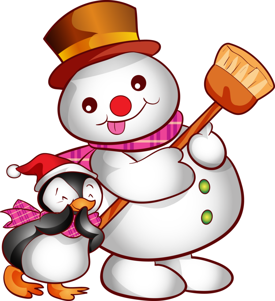 santa merry christmas cartoon character and element png