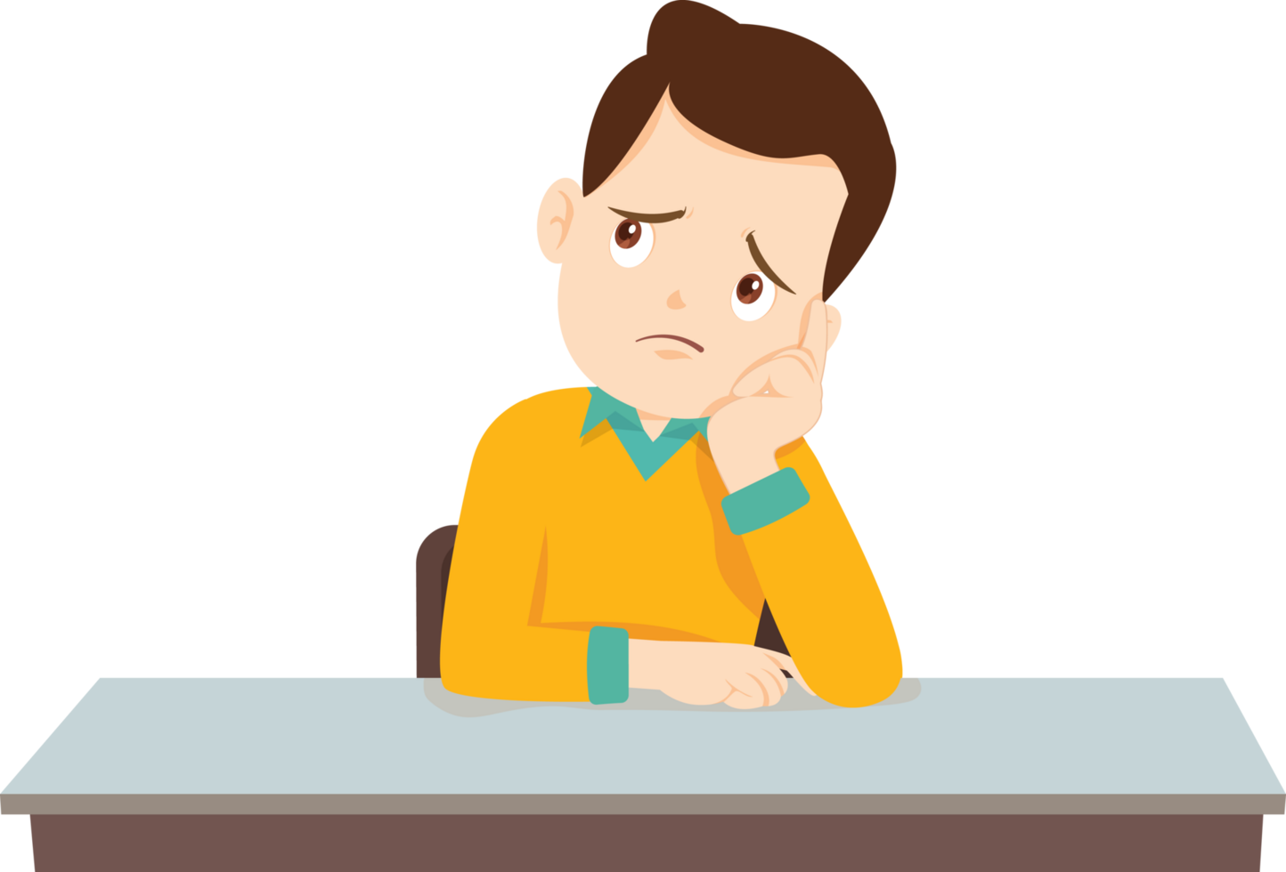 expression sad and cry cartoon character png