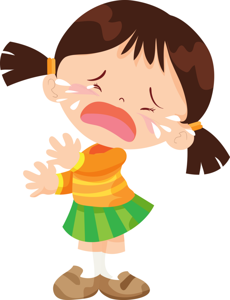 expression sad and cry cartoon character png