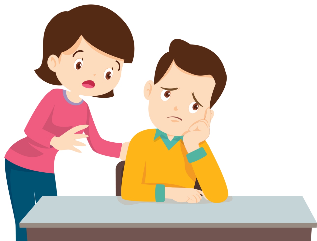 expression sad and cry cartoon character png