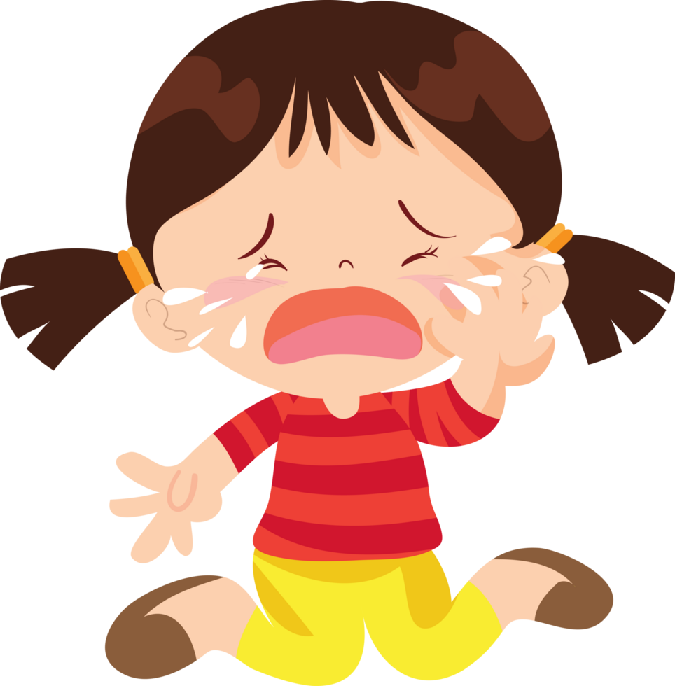 expression sad and cry cartoon character png