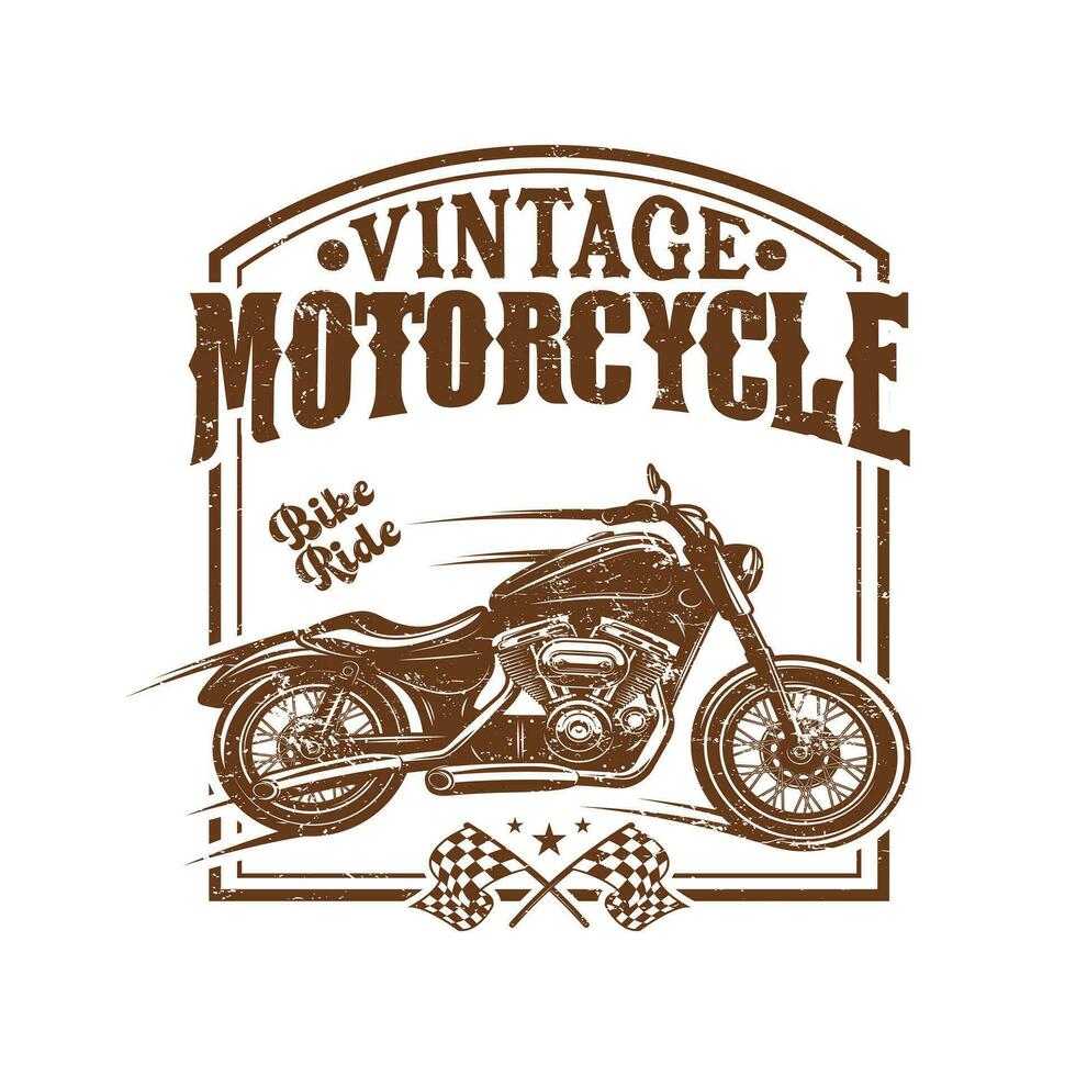 Motorcycle Vintage Biker t shirt Design, Graphic Motorcycle t shirt, Men Retro t shirt, Unisex tshirt, California tshirt, Biker tshirt vector