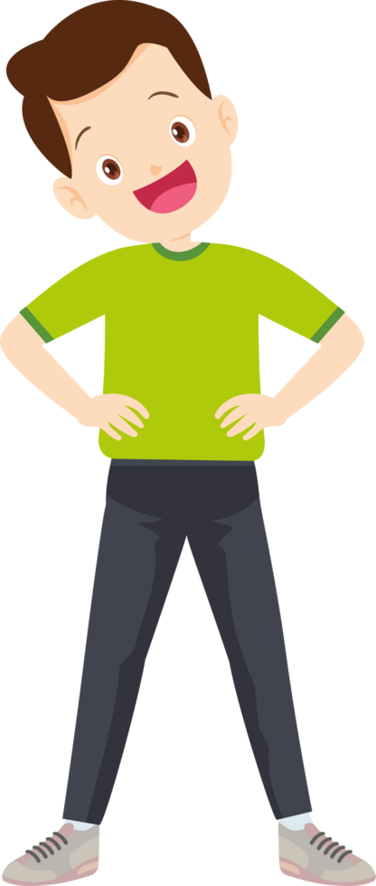 people training exercise cartoon character png