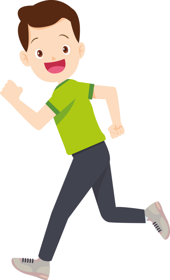 people training exercise cartoon character png