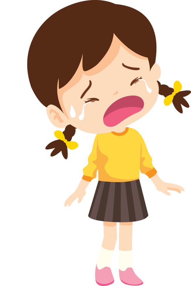 expression sad and cry cartoon character png