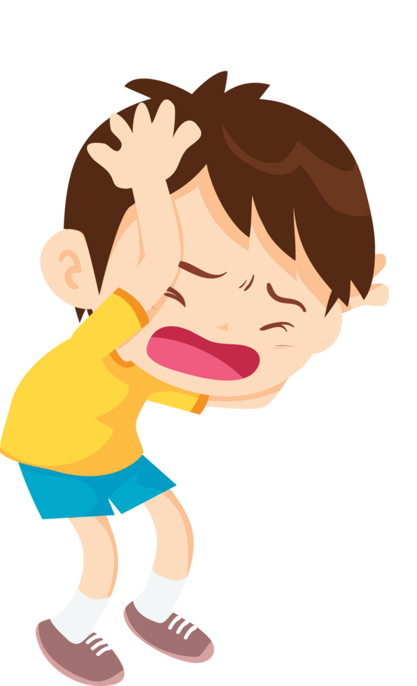 expression sad and cry cartoon character png