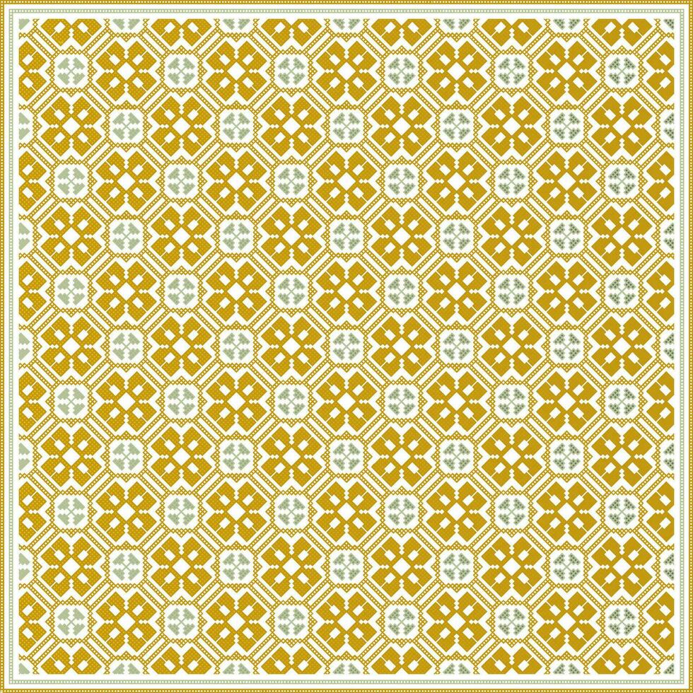 Bunga melor Brunei woven seamless pattern vector