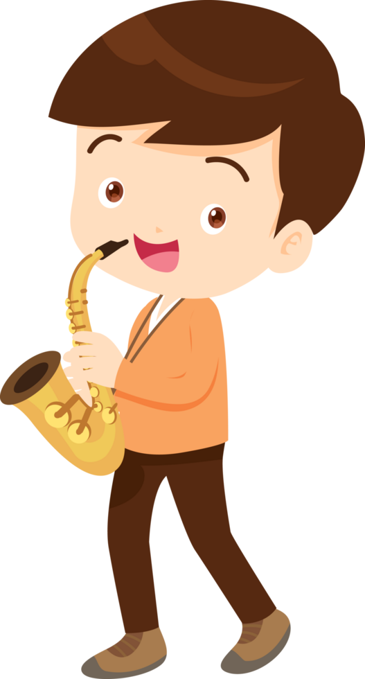 musical kid children playing music instrument png