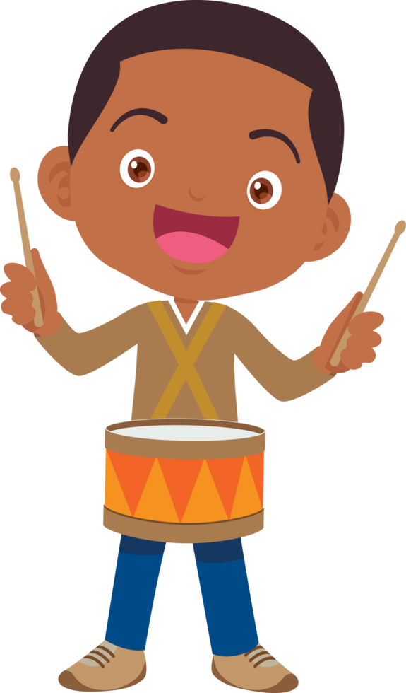 musical kid children playing music instrument png